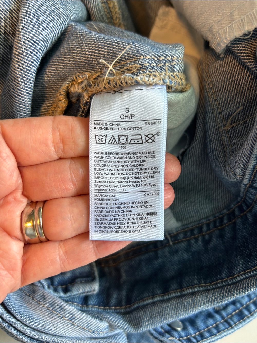 Gap Coastal Cowgirl Boho Denim Overalls Shorts - Picture 8 of 12